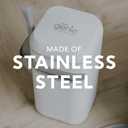 Litter Genie Platinum Pail Made of Durable Stainless Steel Includes 1 Easy Roll Refill