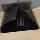 LAVEVE Corrugated Metal Garden Edging 12" x 20Ft, Landscape Edging Border for Lawn, Flower Bed, Garden Fence, Paver Edging (Black)