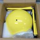 COSYLUX Modern Floor Lamp for Living Room, Industrial Tall Standing Lamp for Bedroom, Metal Shade Reflecting Light Reading Floor Lamp for Office, Nursery Room, Corner(Yellow)