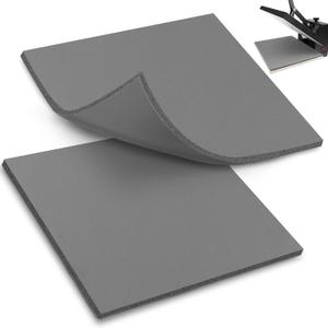 UNIFAMILY 2 Pack Heat Press Mat 15x15IN, Silicone Heat Press Pad, Gray Washable Double-Sided Heat Mat for Heating Press for Vinyl HTV Transfer, T-Shirt Iron, Non-Slip Heat Press Mats
