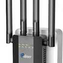 2025 New WiFi Extender Long Range up to 13355Sq.ft, Wireless Internet Repeater Routers Signal Amplifier for Home, Office, Garage, Access Point with Ethernet Port