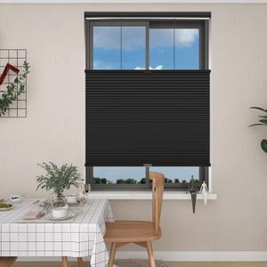 Changshade Top Down Bottom Up Shades,Blackout Cellular Shades Cordless,Top Down Bottom Up Cellular Shades,Honeycomb Blinds for Windows,Cellular Blinds Cordless,31Wide*72High,Black