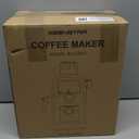 KEENSTAR 3.5Bar Espresso Machine with Milk Frother, 800W Compact Espresso and Cappuccino Machine with Preheating Function, 4 Cup Espresso Maker for Cappuccino or Latte, Gift for Coffee Lover (Black)