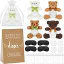 Chicingyou 4 Set Bear Blindfolded Diaper Changing Baby Shower Games with Blindfold Changing 12 Inch Bear Dolls Diapers Gift Bags for Baby Shower Gender Reveal Raffle Party Game