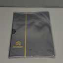 MUDOR Stamp Collecting Album, 7 Rows Pockets Stamp Book for Collectors, 10 Sheets Stamp Stockbook Black