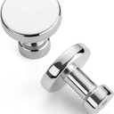 Asidrama 20 Pack 1-1/4 inch Polished Chrome Kitchen Cabinet Knobs Dresser Drawer Cabinet Hardware Zinc Knobs for Dresser Drawers