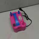 IDAODAN Electric Balloon Pump, Portable Electric Balloon Blower Machine Balloon Air Pump Dual Nozzle Rose Red 110V 600W Balloon Inflator for Party Decorations