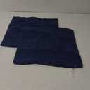 GAWAMAY Decorative Square Throw Pillow Covers 18"x18" Inch Set of 2, Super Soft Chenille Pillows Cover Fall Pillowcase for Living Room Bedroom Sofa Couch Cushion Cover Navy Blue 45x45cm (Only Covers)