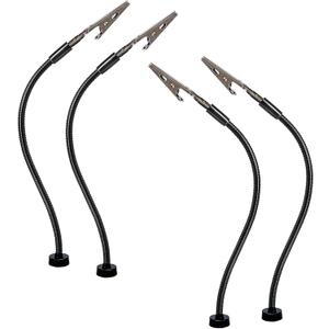 4 Pack Magnetic Helping Hands Soldering,Flexible Gooseneck Metal Arms for Automobile Electronics Soldering jewelry, Painting Art Crafts Hobby with Adjustable Alligator Clips