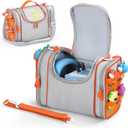 Carrying Case Compatible with Toniebox 2/1 Starter Set, Role Storage Bag with Handle and Shoulder Strap, Portable Travel Organizer Case for Tonies Headphones, Charger and Accessories (Grey)