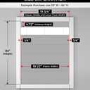 UNISHADES No Drill Top Down Bottom Up Roman Shades for Windows, 29" W x 64" H, Natural