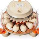 Innsky Incubators for Hatching Eggs,12 Egg Incubator with Automatic Egg Turning and Humidity Control, Chicken Egg Incubator with Temperature Control, Egg Candler