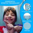 Indoor Therapy Sensory Swing for Kids, Special Needs Joy Cuddle Ceiling Snuggle Swings, Outdoor Room Adjustable Fabric Hammock for Children Child Teens Autism, ADHD, Aspergers, Sensory Integration (Sky Blue)