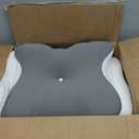 Cervical Pillow for Neck Support: Contour Memory Foam Pillow for Side Back Stomach Sleepers - Ergonomic Neck Pillow with 2 Heights & Widened Armrest Design