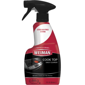Weiman Cooktop Cleaner Spray for Daily Use, Streak & Residue Free, Non-Abrasive Formula