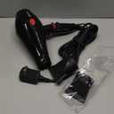 JOHN Super Fast Drying Hair Dryer, Ionic 2200W Professional Salon Blow Dryer, 2 Concentrator Nozzles, Blast Turbo 6900, Black