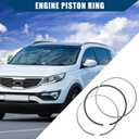 23040-2G510 / Front/Engine Piston Ring for Hyundai Tucson 2.4L L4 2014-2015 / Muliti- Piece Piston Ring Std/Metal / 1 Set/Deep Gray