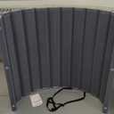 Angeles 48" x 6' Quiet Divider With Sound Dampening Panels, Freestanding Room Divider Wall, Gray (Grey)