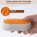 4 x 4 in 1 Cat Steam Brush, Rechargeable Steam Brush for Cats and Dogs, Anti-Static Cat Spray Brushes, Massage, Cleaning, Shedding & Combing All In One! Beige