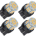 4PCS 7443 LED Bulb Turn Signal Light 12V-24V Super Bright 7440 T20 LED Replacement Light Kit Set for Car Tail Brake Turn Signal Blinker Lights - Amber Yellow