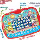 Learning Tablet for Toddlers 1-3 - Educational ABC Toy to Learn Alphabet, Number, Music & Words - Early Development Electronic Learning & Activity Game, Suitable for 1 2 3 Year Old Boys & Girls