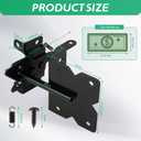 5-1/2" Mini Self-Locking Gate Latch for Wooden Fence,(Door Gap 0.7in),Stainless Steel, Post Mount Automatic Gate Lock Gravity Door Latch Hardware for Outdoor Garden, Metal Gates Vinyl Fence
