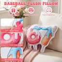 Yinkin 67 Plush Decor 14 Inch 6 7 Me Me Themed Ice Cream Drip Plush Pillow Gift Pillow Six Seven Style for Six Seven Birthday Party Sofa Bedroom Decoration