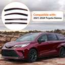 Rain Guards Window Visors Compatible with 2021-2025 Toyota Sienna