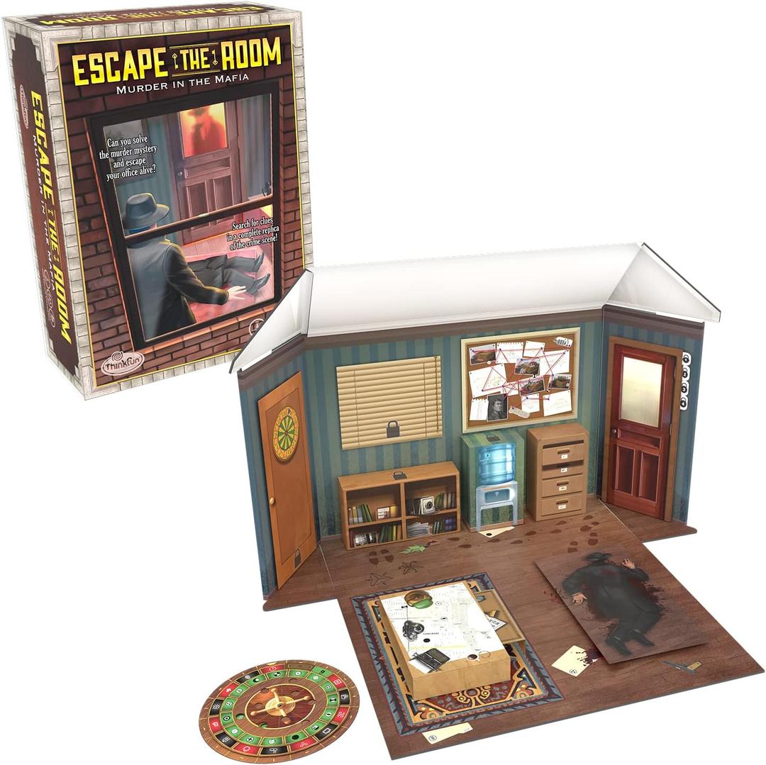 ThinkFun Escape The Room: Murder in The Mafia - Engaging Brain Teaser Game | for Age 13 and Up | Ideal for Teens and Adults | Perfect Addition to Game Nights