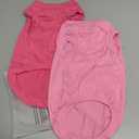 2 x Chol&Vivi Dog Clothes, 2pcs Soft Cotton T-Shirts for Small, Medium, Large, Extra Large Dogs (Pink and Rose Red, M (18" Chest))