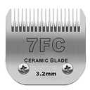 Detachable Pet Dog Clipper Blades, Compatible with Andis Size-7FC Cut Length 1/8"(3.2mm), Most Oster A5, Wahl KM Series Clippers,Made of Ceramic Blade & Stainless Steel Blade
