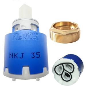 NKJ35A 35mm Faucet Cartridge, Replacement Cartridge,W/Right Rotation, Repair Compatible With Single Lever Fauce -KEROX (NKJ35A)