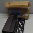 Magnetic Water Bottle Holder for Refrigerator, Cup Holder Organizer for Stanley and Tumbler for Kitchen, 6 Pack, Black