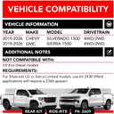 Firestone Airide Ride-Rite Air Suspension Kit with Mounting Assembly fits 2019-2026 Silverado/Sierra 1500 | 100 PSI | 5000 LBS Capacity | No Drill Installation | PN 2609