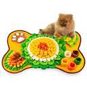 Snuffle Mat for Dogs, Pet Snuffle Matt for Small and Medium Dogs, Interactive Sniff Mat Feeding Mat for Puppies, Slow Feeder Sniffing Dog Treat Mat for Training and Stress Relief
