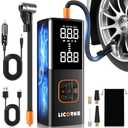 Amazon.com: Tire Inflator Portable Air Compressor, 5X Faster Portable Air Pump for Car Tires with Powerful Battery, 180PSI Cordless Air Pump with Digital Pressure Gauge for Cars, Bike & Motorcycle Tires, Ball : Automotive