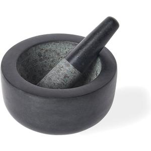 Fox Run Mortar and Pestle, Granite, Black