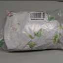 LIBERECOO Round Fitted Tablecloth with Elastic, Flannel Backed Vinyl Tablecloths for 56" Tables, Waterproof Wipeable Reusable Plastic Table Cloth for Indoor & Outdoor, Enchanted Rose Garden