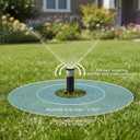 3 Pack Compatible with 1800 Series Pop up Sprinkler Heads 4 Inch Underground Spray Head, 0-360 Adjustable, Spray Radius 9-20 ft Irrigation Sprinkler for Lawn, Yard, Planter Bed, Garden