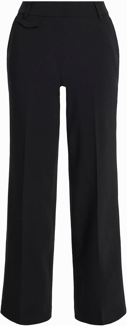 Anne Klein Women's Pull-on Stretch Wide Leg Pant, Size Small-Petite