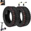 RidTianTek 100/65-6.5 Off-Road Tubeless Tire for VSETT 11+/Zero 11X/Dualtron for 11 Inch Electric Scooter Accessories, Self Repairing Tires, Non-Slip Replacement Wheels for Scooter (2 pcs)