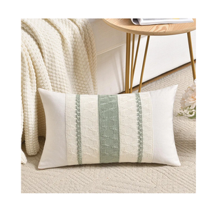 Fancy Homi Set of 2 Sage Green Boho Lumbar Decorative Throw Pillow Covers 12x18 Inch for Living Room Bedroom Couch Bed Chair, Rustic Retro Cushion Case, Bohemian Room Home Decor