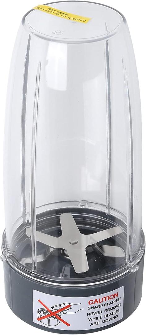 TOPINCN Blender Replacement 32Oz Juicer Cross Blade Cross Knife Holder Parts Juicer Cup Accessories Stainless Steel Abs