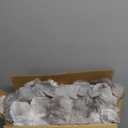 Cozy Bliss Faux Fur Throw Blanket for Couch, Cozy Warm Plush Striped Blanket for Sofa Bedroom Living Room, 50 * 60 Inches Tie-dye Grey