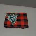 Artoid Mode Red and Black Buffalo Plaid Truck Merry Christmas Placemats Set of 6, 12x18 Inch Xmas Tree Winter Table Mats for Party Kitchen Dining Decoration