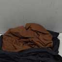 2 Pieces Basic Dog Hoodie, Soft & Comfy Dog Puppy Sweatshirt, Superior Comfort and Fit Doggy Security Hoodies Jumpsuit Sweater with Leash Hole and Pocket, Black & Brown/Sleeveless (Medium)