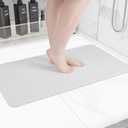 Non-Slip Bathtub Mat, Anti Slip Shower Mat, Fast Drying Bathtub Mats, Foot Scrubber Mat, Anti Slip Mat for Tub, Floor, Bathroom, Kitchen, Home, Hotel (White 40"28")