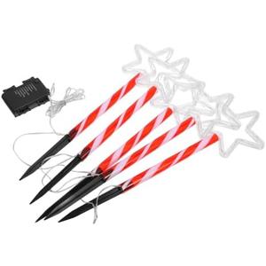 Happyyami 2set Outdoor Christmas Stake Lights Led Garden Decor Design for Pathways Yards and Holiday Celebrations Charming Atmosphere for Festive Outdoor Decoration