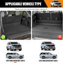 Cargo Mat Compatible with 2025-2026 Ford Expedition Max/Lincoln Navigator L Cargo Liner Backrest Liner Seatback Protector for Expedition Max/Navigator L Accessories(Expedition Max/Navigator L)