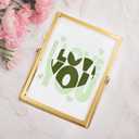 GIRAFVINYL Green Vinyl Permanent - 12" x 5FT Oliver Green and Sage Vinyl Roll Green Adhesive Vinyl for Indoor and Outdoor Decor, Cup, Sticker, Car Decal, (Glossy Khaki & Matte Olive Green) (Double 5 feet)